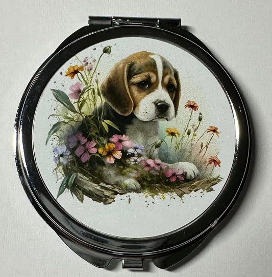 Compact Mirror - Beagle