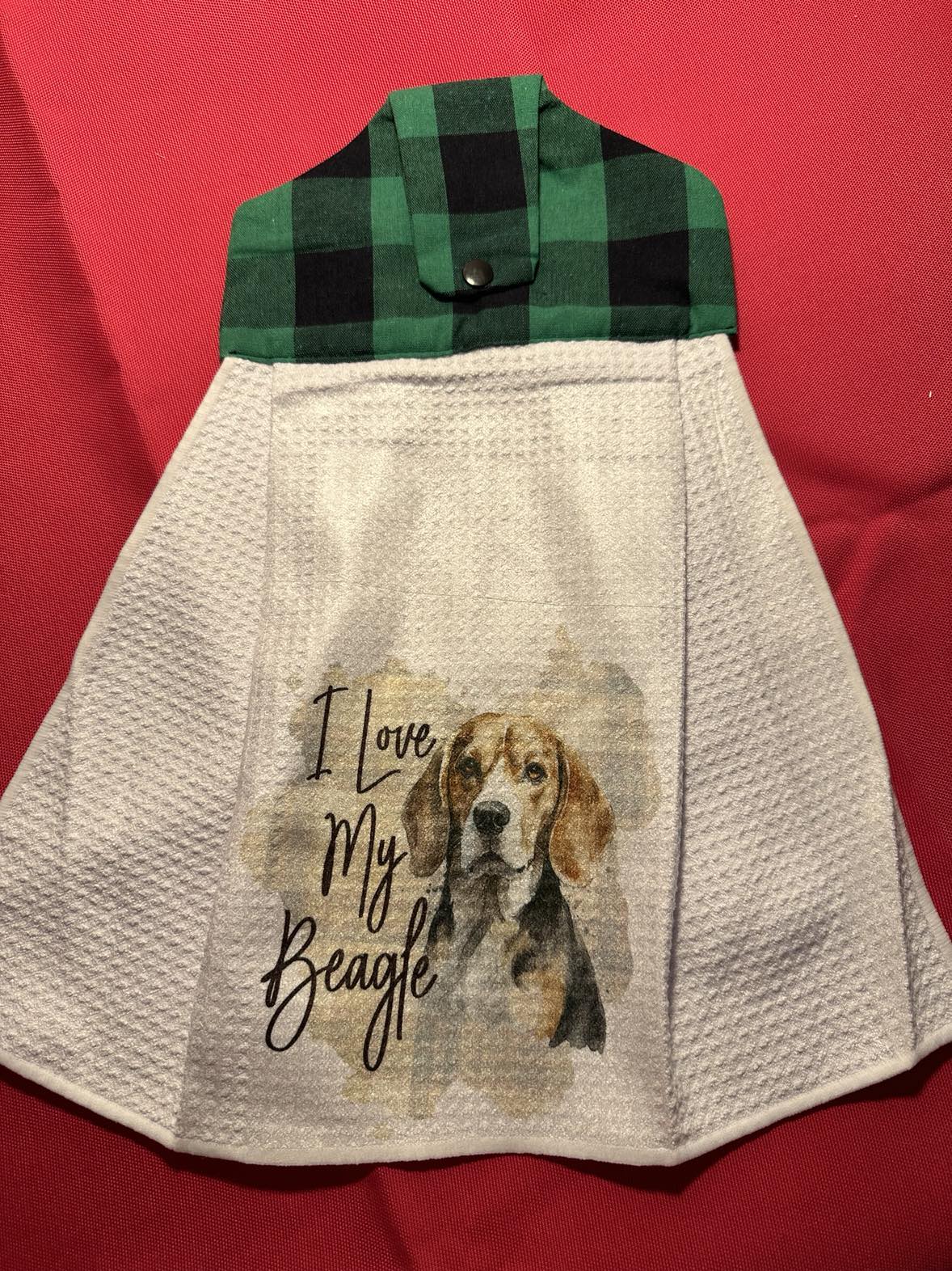 Hanging Towel - I Love My Beagle