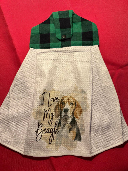 Hanging Towel - I Love My Beagle