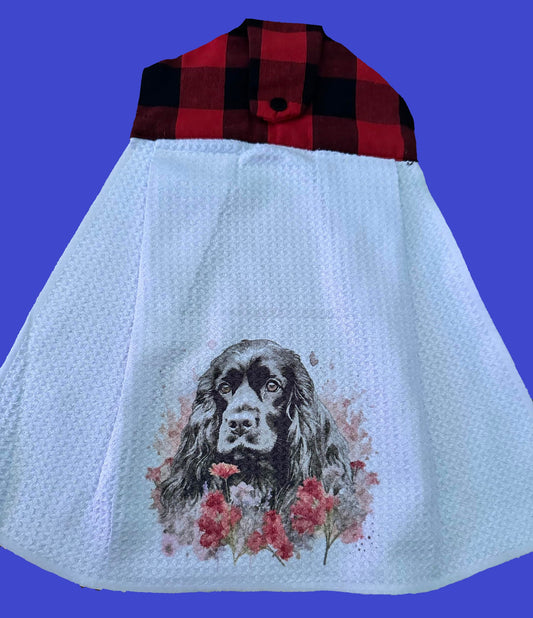 Hanging Towel - Black Cocker Spaniel