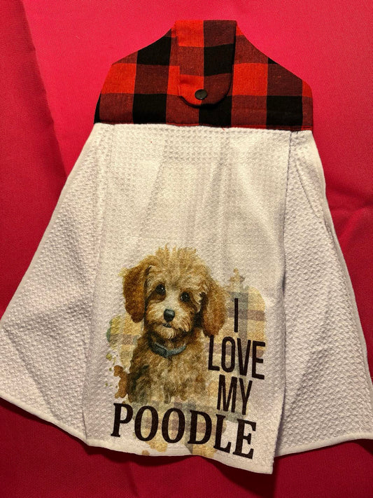 Hanging Towel - I Love My Poodle