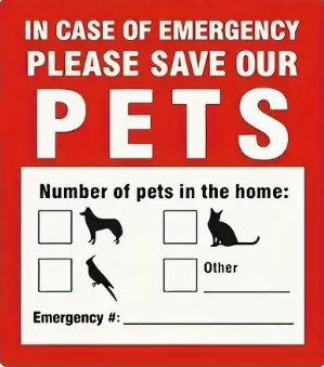 Sticker - Pet Alert / Pet Rescue