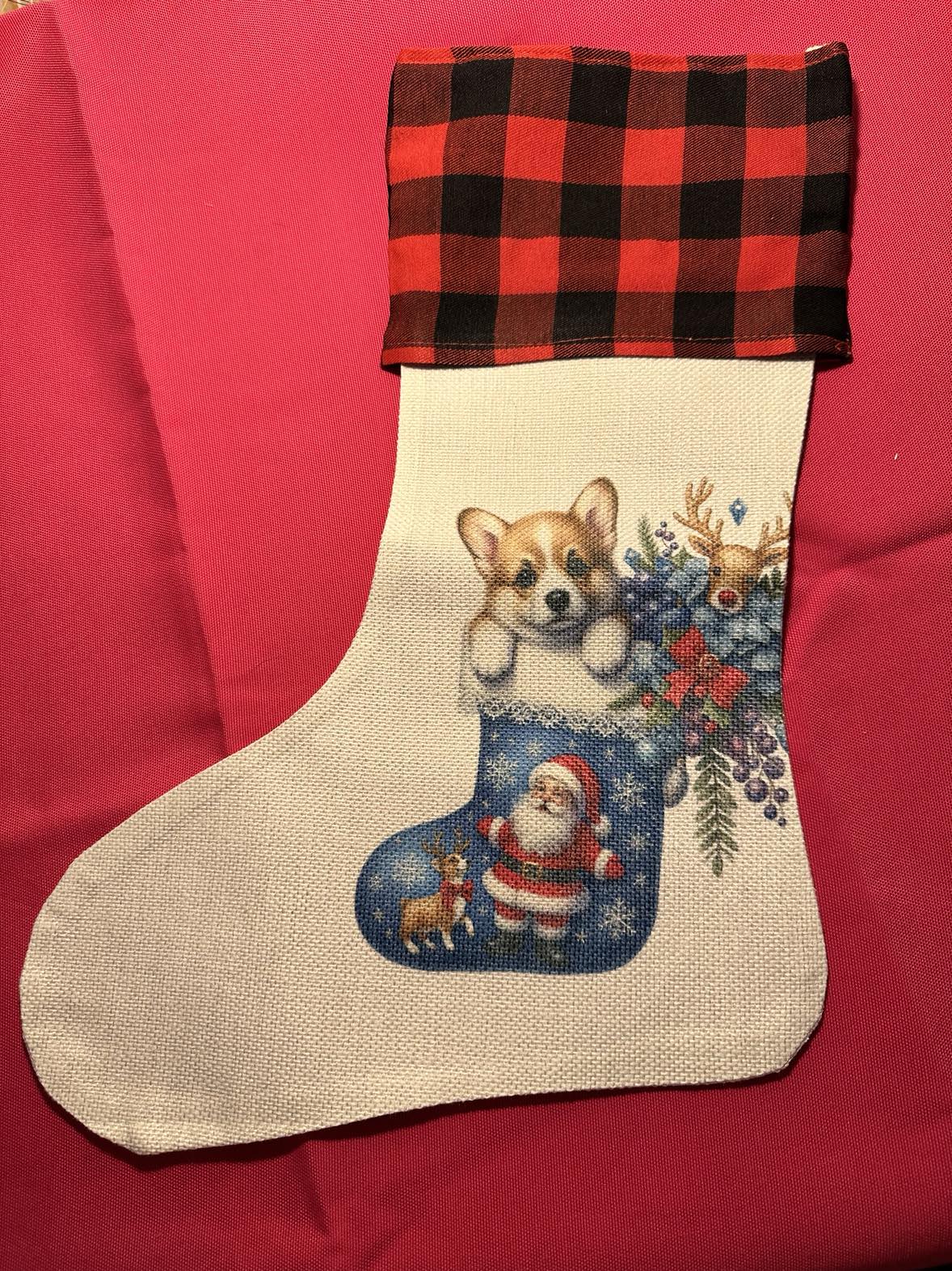 Xmas Stocking - Corgi