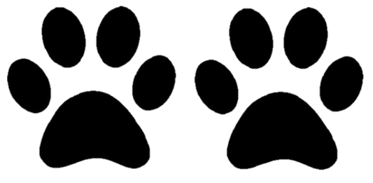 Stickers - Paw Prints, Sticker, Crazy Dog Lady