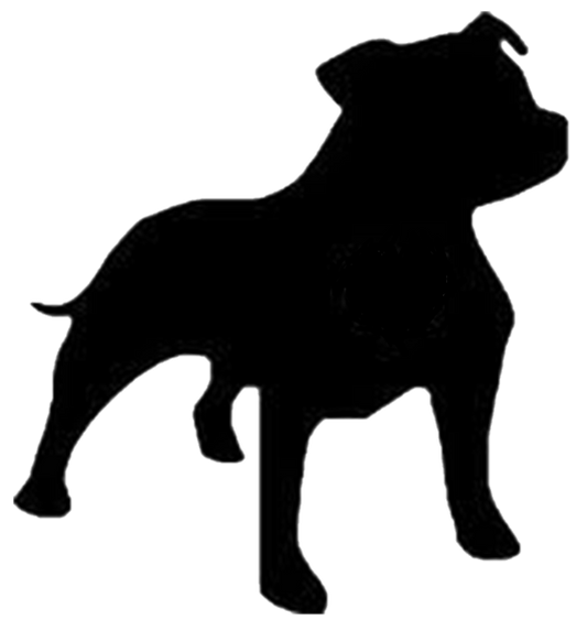 Stickers - Staffordshire Bull Terrier, Sticker, Crazy Dog Lady
