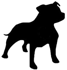 Stickers - Staffordshire Bull Terrier, Sticker, Crazy Dog Lady 