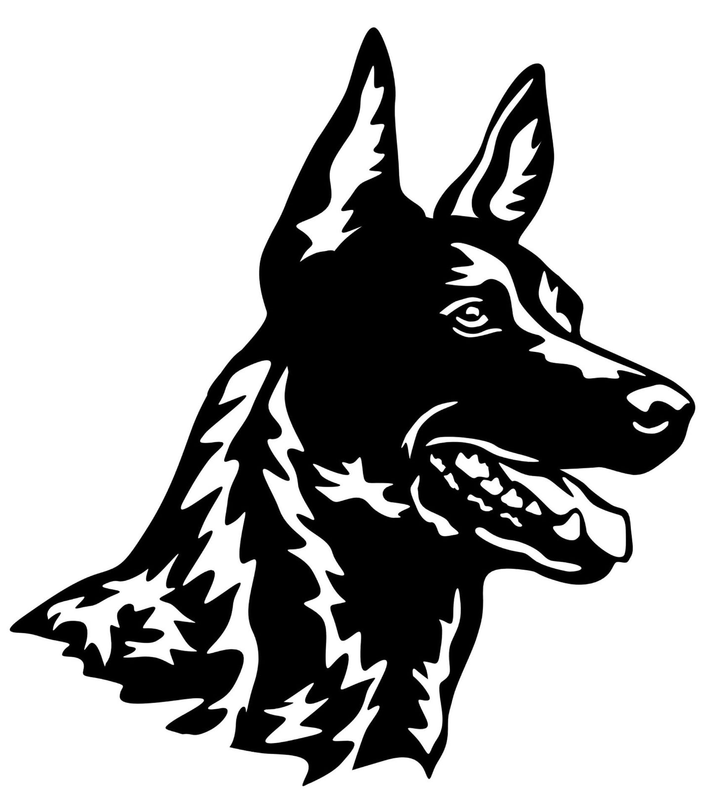 Stickers - Dutch Shepherd Head 3