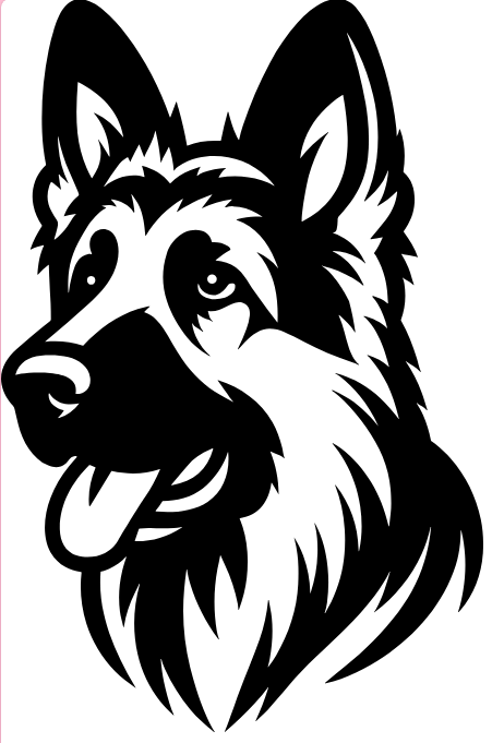 Stickers - German Shepherd Long Hair