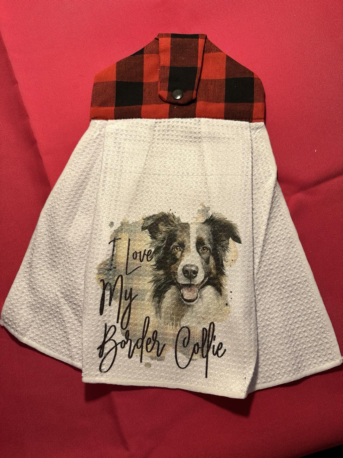 Hanging Towel - I Love My Border Collie