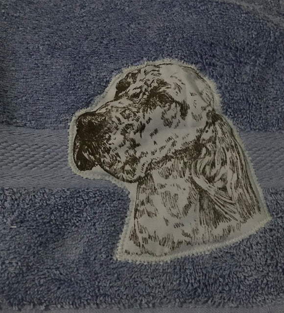 Hand Towel - Larger Size - English Setter