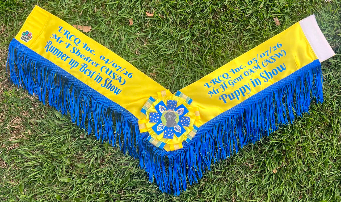 Show Neck Sash - BEST IN SHOW PRIZE