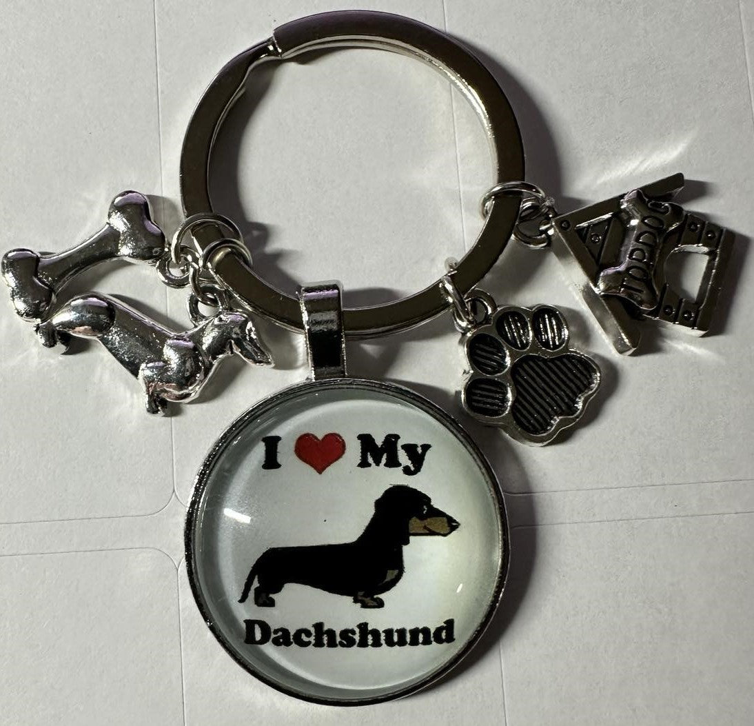 Keyrings - I Love My Dachshund