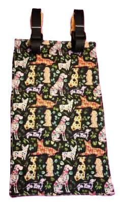 Lead Bag - Floral Dogs