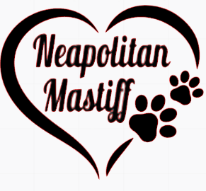 Stickers - Neopolitan Mastiff Heart
