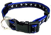 Paw Print Reflective Collar