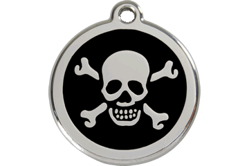 Skull and Crossbones ID Tag