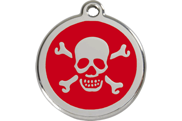 Skull and Crossbones ID Tag