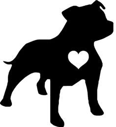 Stickers - Staffordshire Bull Terrier Heart