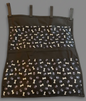 Show Trolley Organisers - Black with Bones and Paw Prints