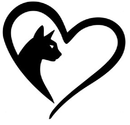 Stickers - Cat Heart, Sticker, Crazy Dog Lady 