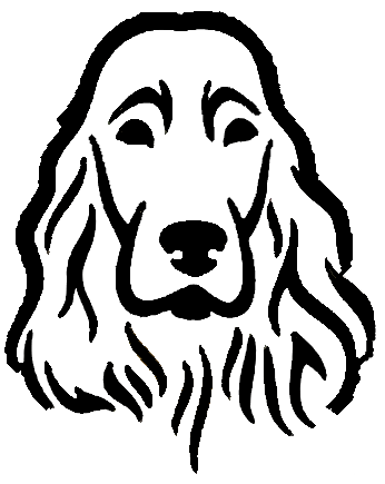 Stickers - Cocker Spaniel Head, Sticker, Crazy Dog Lady 