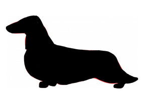 Stickers - Dachshund Long Coat, Sticker, Crazy Dog Lady 