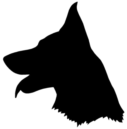 Stickers - German Shepherd Head, Sticker, Crazy Dog Lady 