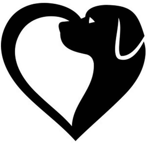 Stickers - Labrador Heart, Sticker, Crazy Dog Lady 