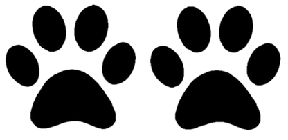 Stickers - Paw Prints, Sticker, Crazy Dog Lady 