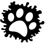Stickers - Pawprint Splash, Sticker, Crazy Dog Lady 