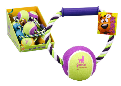 Scooby Doo Rope Toy with Ball and Handle, Toys, Crazy Dog Lady 