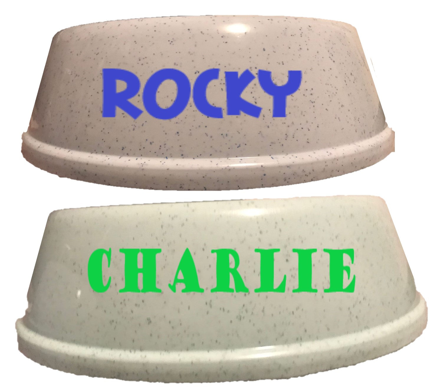 Bowls - including your Pets Name, Sticker, Crazy Dog Lady 