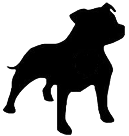 Stickers - Staffordshire Bull Terrier, Sticker, Crazy Dog Lady 