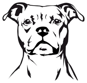 Stickers - Staffordshire Bull Terrier Head