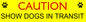 Sticker - Show Dogs In Transit, Sticker, Crazy Dog Lady 
