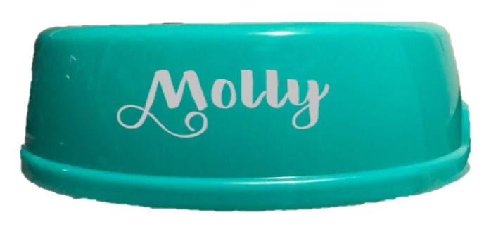Bowls - including your Pets Name, Sticker, Crazy Dog Lady 